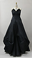 Evening dress, Charles James (American, born Great Britain, 1906–1978), silk, American