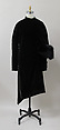 Evening coat, Charles James (American, born Great Britain, 1906–1978), silk, fur, American