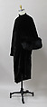 Evening coat, Charles James (American, born Great Britain, 1906–1978), silk, fur, American