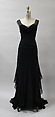 Evening dress, Charles James (American, born Great Britain, 1906–1978), synthetic, American