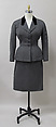 Suit, Charles James (American, born Great Britain, 1906–1978), wool, American