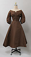 Cocktail dress, Charles James (American, born Great Britain, 1906–1978), silk, American