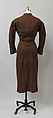 Dress, Charles James (American, born Great Britain, 1906–1978), wool, American