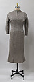 Dress, Charles James (American, born Great Britain, 1906–1978), wool, silk, American