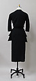 Dress, Charles James (American, born Great Britain, 1906–1978), wool, American