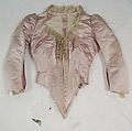 Court presentation ensemble, House of Worth (French, 1858–1956), (a) silk, metal, feathers, glass; (b–d) silk, metal; (e, f) silk; (g) feathers, silk, metal; (h–l) silk, metal, French