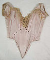 Court presentation ensemble, House of Worth (French, 1858–1956), (a) silk, metal, feathers, glass; (b–d) silk, metal; (e, f) silk; (g) feathers, silk, metal; (h–l) silk, metal, French