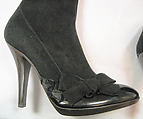 Boots, Yves Saint Laurent (French, founded 1961), a,b) leather, French