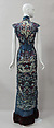Evening dress, Yves Saint Laurent (French, founded 1961), silk, fur, metal, French