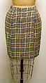 Ensemble, James Galanos (American, Philadelphia, Pennsylvania, 1924–2016 West Hollywood, California), (a–c) wool, silk; (d) synthetic, American