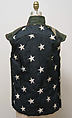 Vest, Claude Sabbah (American, born Morroco), cotton, synthetic, American