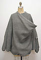Coat, Hiroko Koshino (Japanese, born 1937), wool, plastic, Japanese