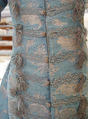 Dress, silk, metal thread, French