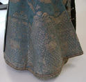 Dress, silk, metal thread, French