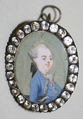Earrings, metal, French
