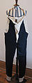 Ensemble, Vivienne Westwood (British, 1941–2022), a,b) cotton, synthetic, plastic; c) wool; d) leather, metal, British