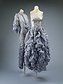 Evening ensemble, Norma Kamali (American, born 1945), silk, nylon, cotton, American