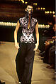 Ensemble, Alexander McQueen  British, (a) silk, jet, (b) wool, (c, d) leather, British