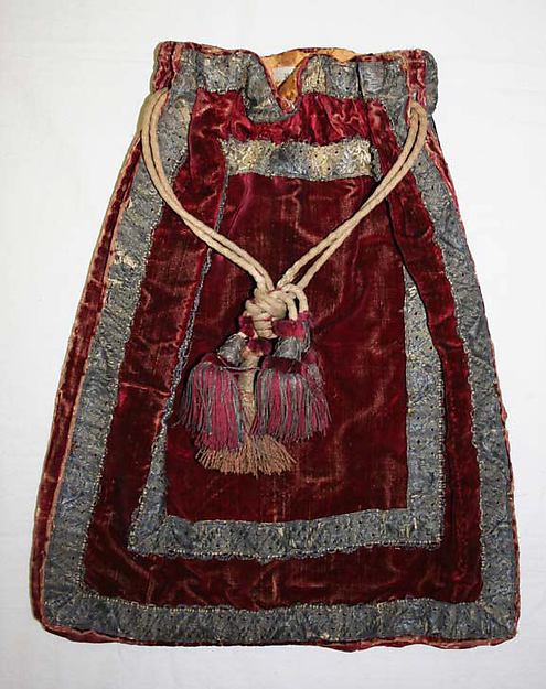 Drawstring bag by an unrecorded maker, The Metropolitan Museum of Art