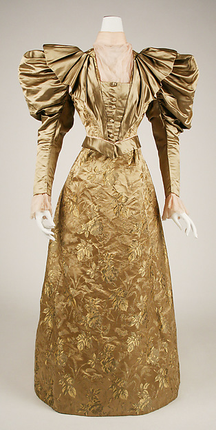 Silk dress, probably American, 1895 : r/HistoricFashionPorn