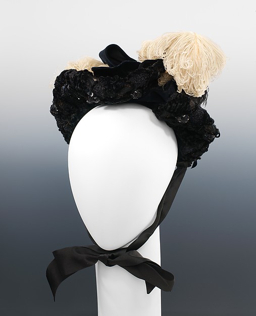 Evening bonnet by Mangin Maurice, The Metropolitan Museum of Art