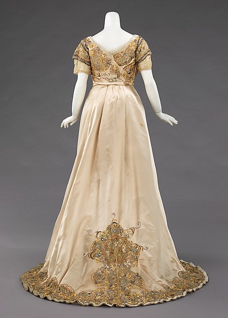 Old Rags - Ballgown by House of Worth, 1896-1900 Paris, the...