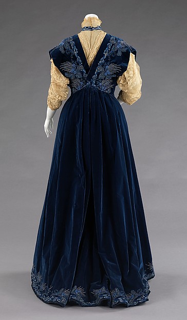 Old Rags - Evening dress by House of Worth, 1898 France, the...