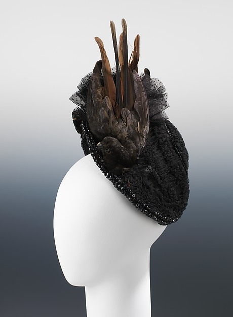 Evening bonnet by an unrecorded maker, The Metropolitan Museum of Art