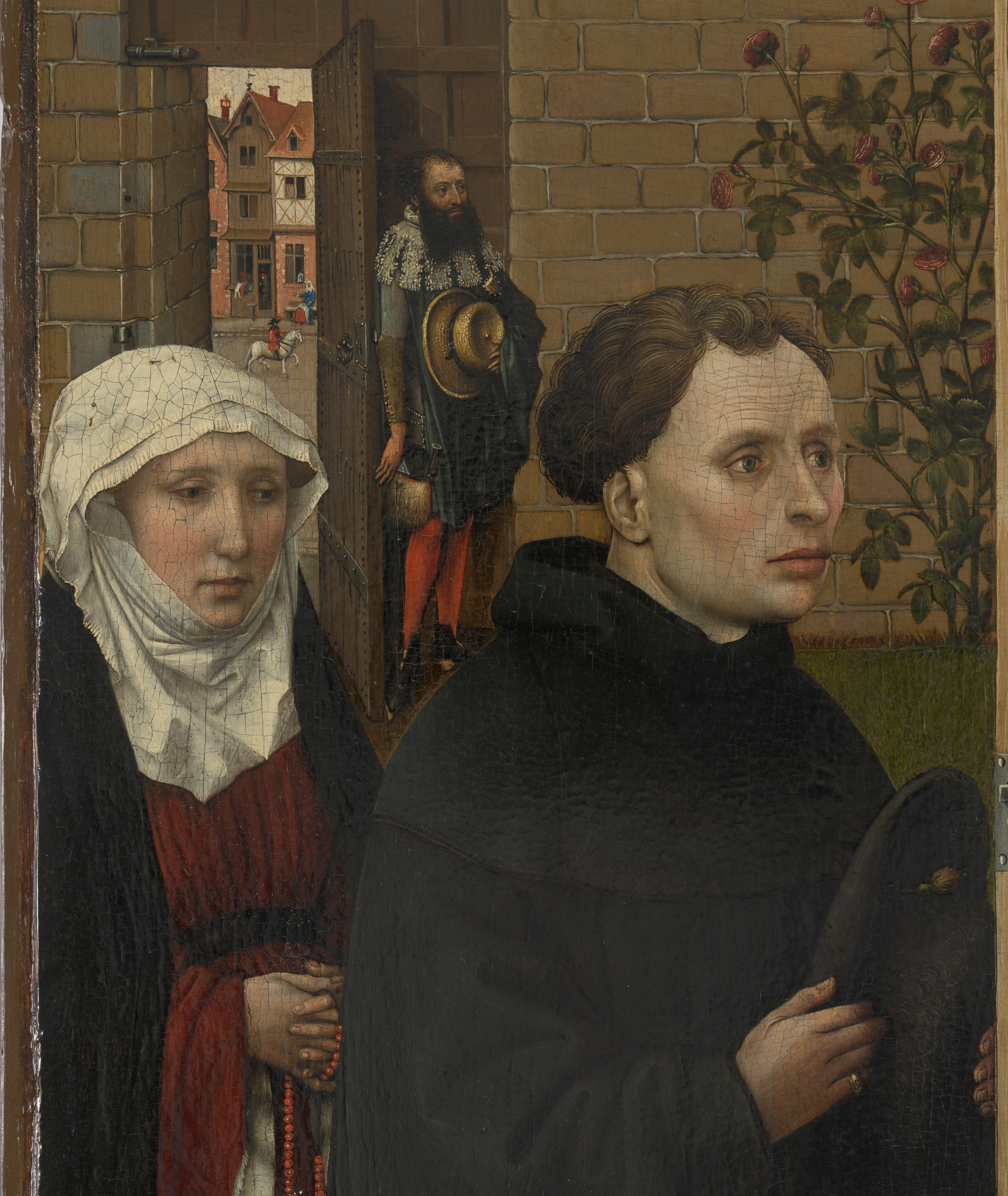 Workshop of Robert Campin - Annunciation Triptych (Merode