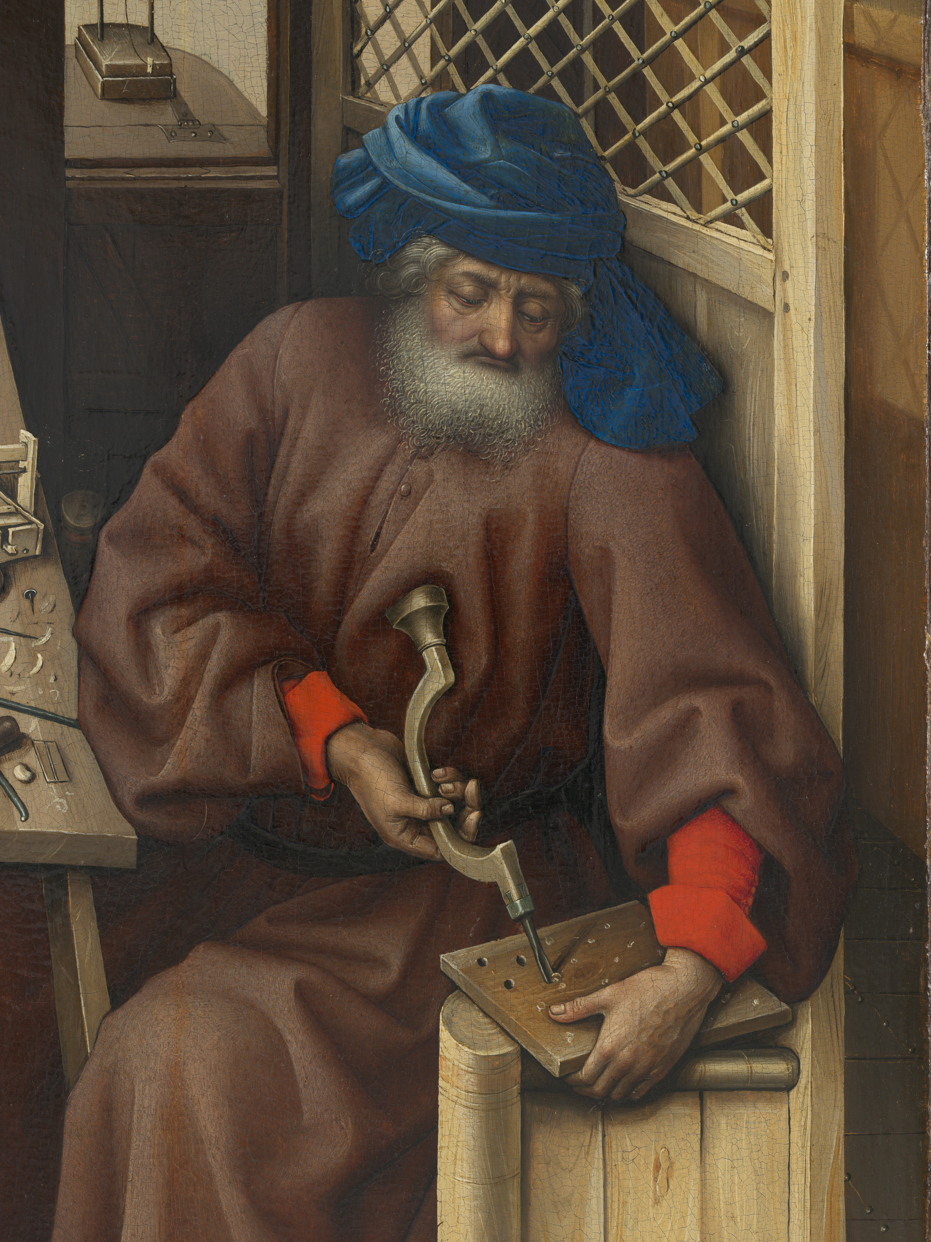Workshop of Robert Campin - Annunciation Triptych (Merode