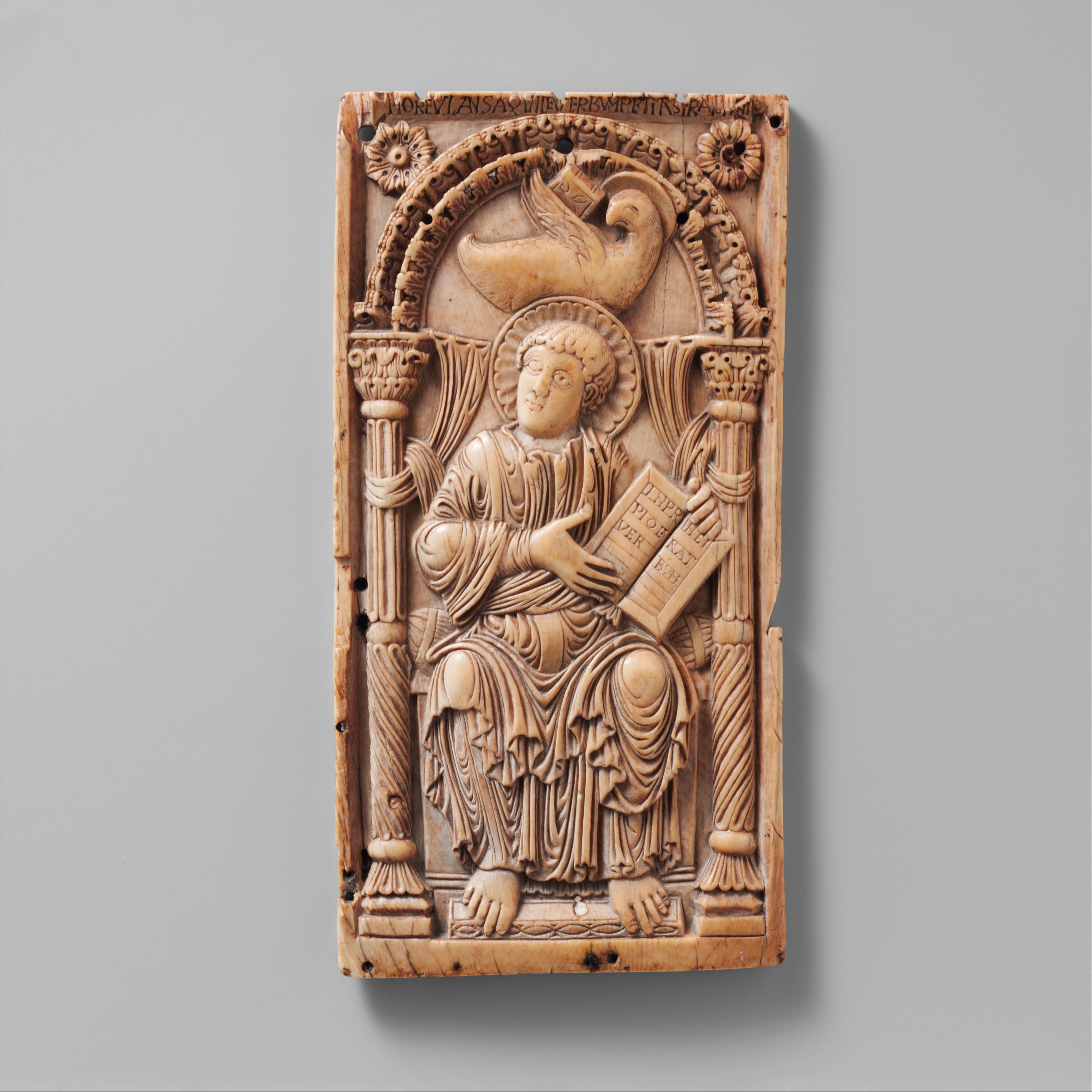 Plaque with Saint John the Evangelist, Carolingian