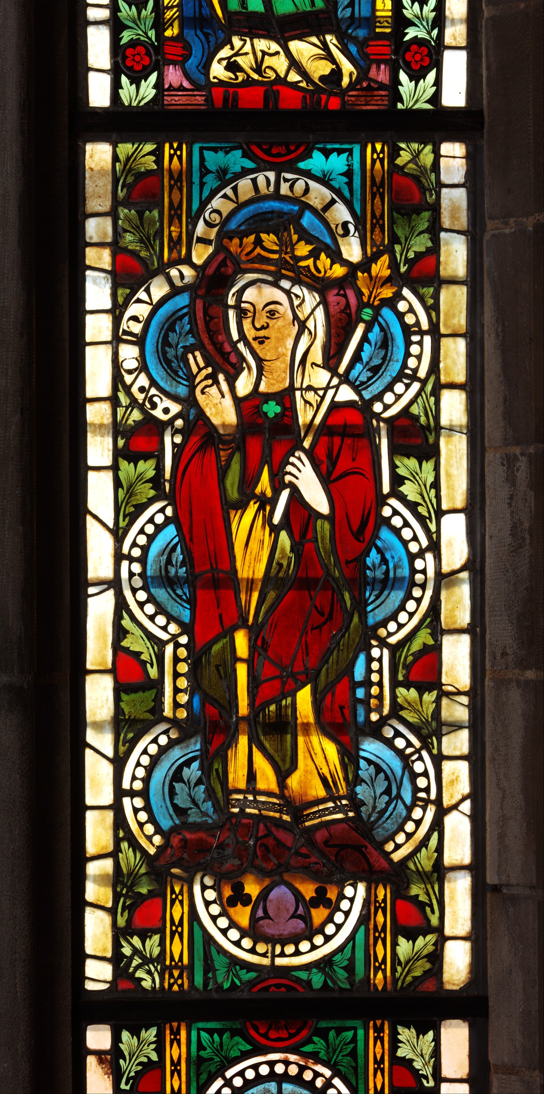 Stained Glass Panel with Queen Kunigunde, Austrian