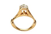 Octahedral Diamond Ring, Gold, diamond, Roman