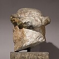 Head of Christ, Limestone, paint, French