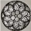 Grisaille Roundel, Pot-metal glass, colorless glass, and vitreous paint, German or Austrian (?)