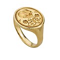 Renaissance Memento Mori Signet, Gold, British