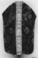 Chasuble, Velvet, silk, gold thread, Italian