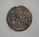 Heraklios Approaching the Gates of Jerusalem with the True Cross, Silver, French