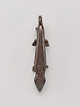 Door knocker in the shape of a salamander, Wrought iron, Spanish