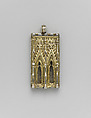 Reliquary Pendant with Hounds Coursing a Hare, Silver, gilded silver, and niello, German