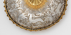 Covered Beaker, Hans Greiff (German, active ca. 1470–died 1516 Ingolstadt), Silver, gilded silver, enamel, and glass, German