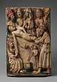 The Entombment, Alabaster with paint and gilding, British