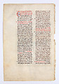 Leaf from a Beatus Manuscript: Seven Angels Hold the Cups of the Seven Last Plagues; The Hymn of the Lamb, Tempera, gold, and ink on parchment, Spanish