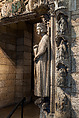 Doorway from Moutiers-Saint-Jean, White oolitic limestone with traces of paint, French