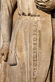 Doorway from Moutiers-Saint-Jean, White oolitic limestone with traces of paint, French