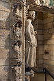 Doorway from Moutiers-Saint-Jean, White oolitic limestone with traces of paint, French