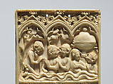 Plaque with the Fountain of Youth, Elephant ivory, French