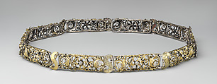 Fragment of a Belt, Silver, silver gilt, German