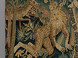 Two Scenes from "Der Busant" (The Buzzard), Linen wrap; wool, silk, and metallic wefts, Upper Rhenish