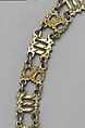 Collar composed of the Letters “S” and “M”, Silver, partially gilded, British